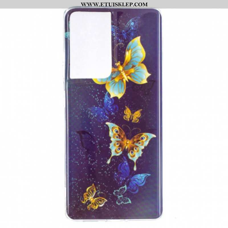 Etui do Samsung Galaxy S21 Ultra 5G Seria Fluorescencyjnych Motyli